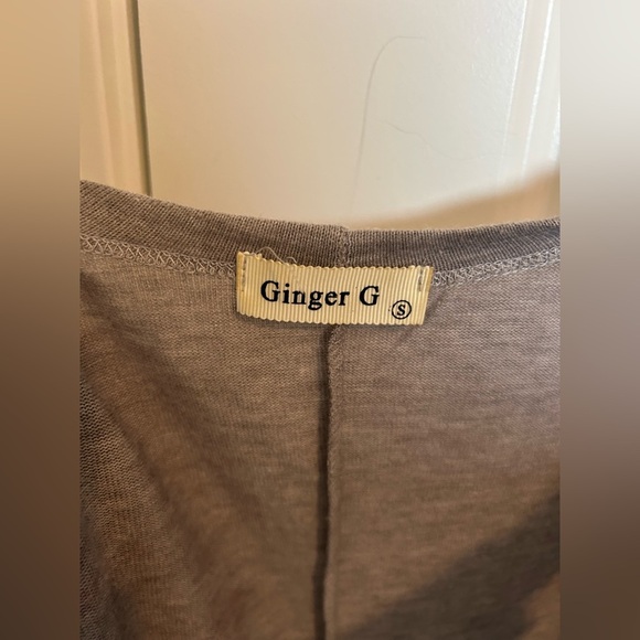 Floral Gray open Cardigan Sweater - Picture 5 of 5